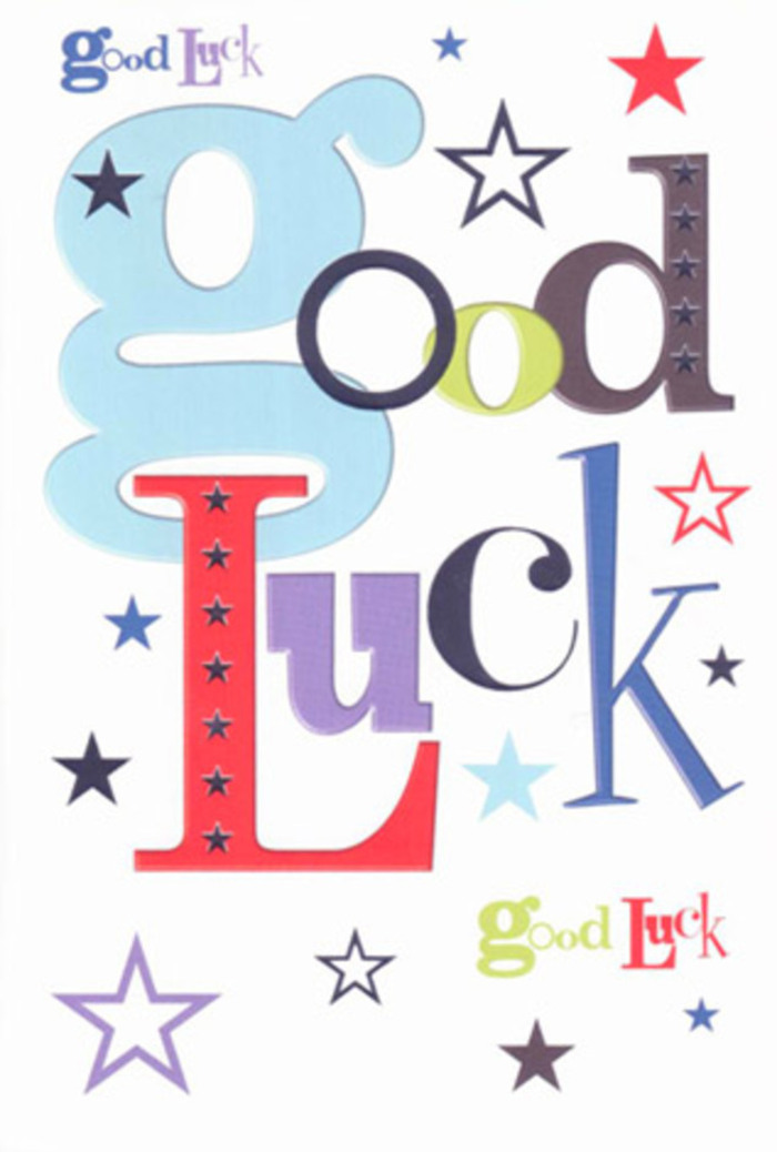 Alive with positive energy, this striking good luck card is a miniature celebration echoing the upbeat atmosphere of Isle of Dogs. Each letter in 'Good Luck' is rendered in a medley of lively colours: pastel blue for gentle encouragement, brick red for bold support, moss green and deep violet for a sense of grounded hope-all arranged playfully, like an artist composing a vibrant display at Chrisp Street Market. Dozens of stars-shimmering and subtle, navy and lemon-lime-dance fully across the smooth white surface, inviting the eye to wander and dream. The open white spaces around the typography highlight every tone, just as riverside paths let city life and tranquility mingle. The card's texture is luxuriously smooth, giving a satisfying sensation to the touch, much like the press of fresh petals in a custom-made bouquet from a neighbourhood florist. Handing over this card, you can almost hear the supportive cheers of friends from local cafés and walkways, sending someone off to a bright future with Isle of Dogs' own brand of heartfelt optimism, care, and genuine belief in their success.